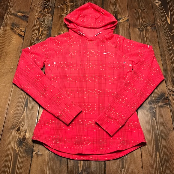 Nike Tops - Nike Dri-Fit Running Printed Soft Hand Hoodie Sz S